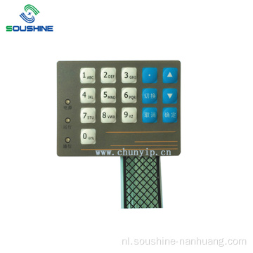 afgeschermde kabel numeriek toetsenbord LED-membraanschakelaar